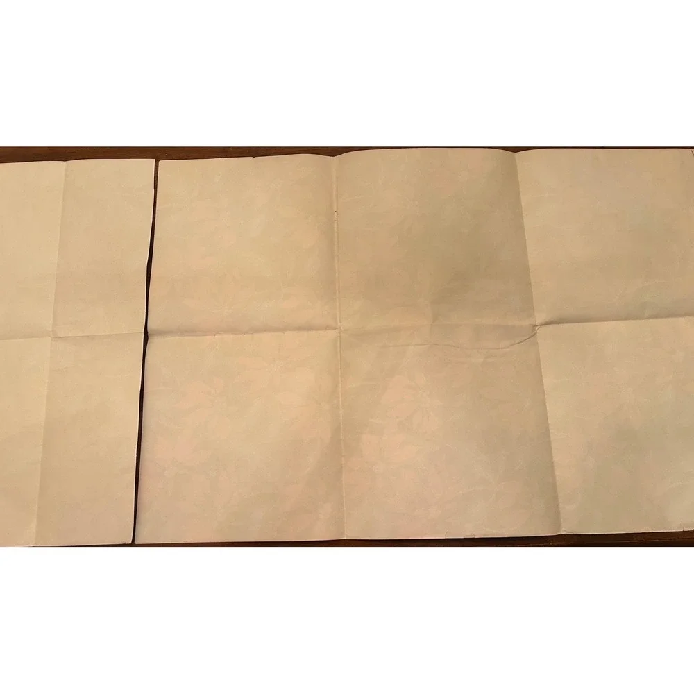 Vintage Christmas Poinsettia Gift Wrap Wrapping Papper UNUSED‎